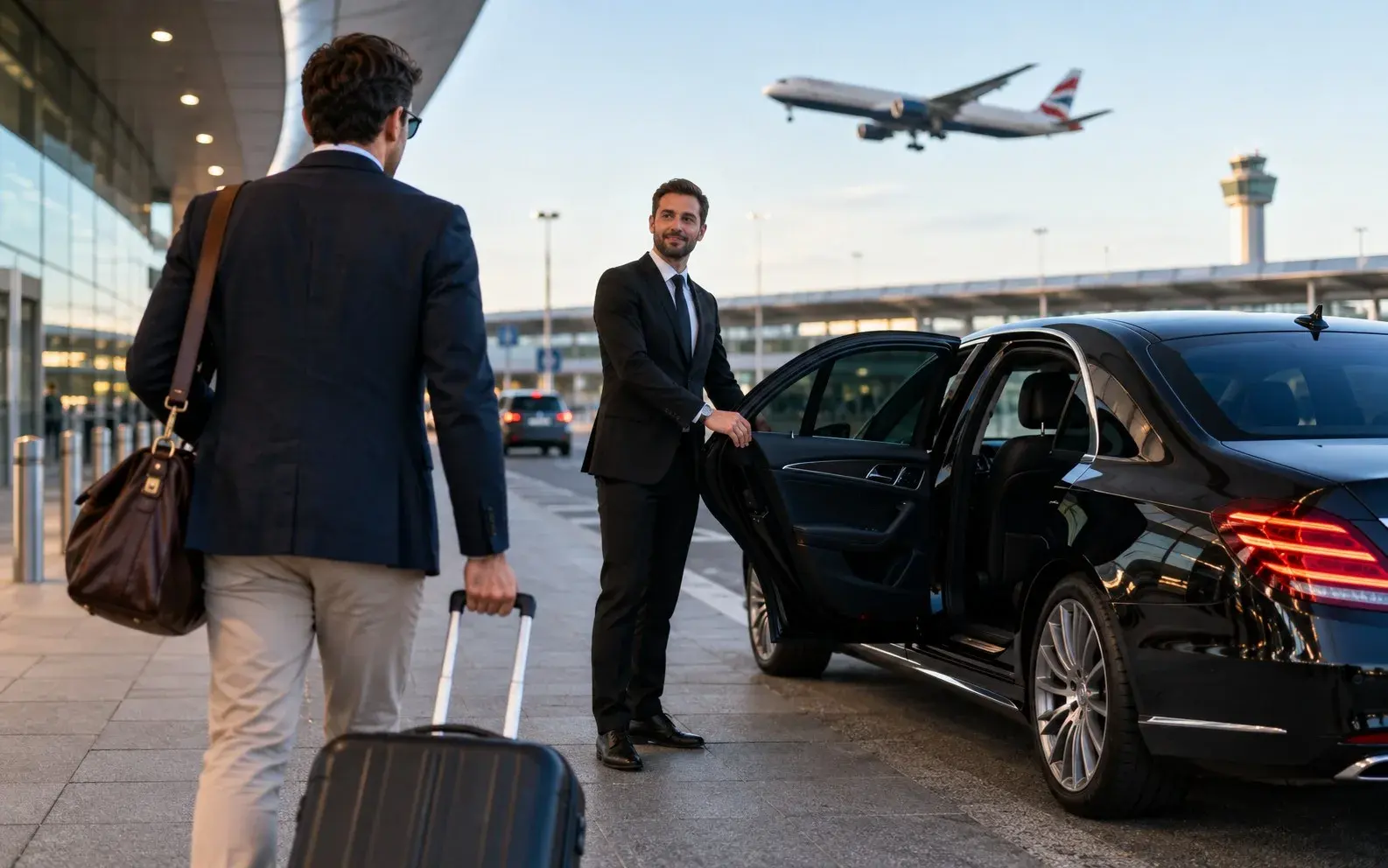 Luxury airport transfer vehicle