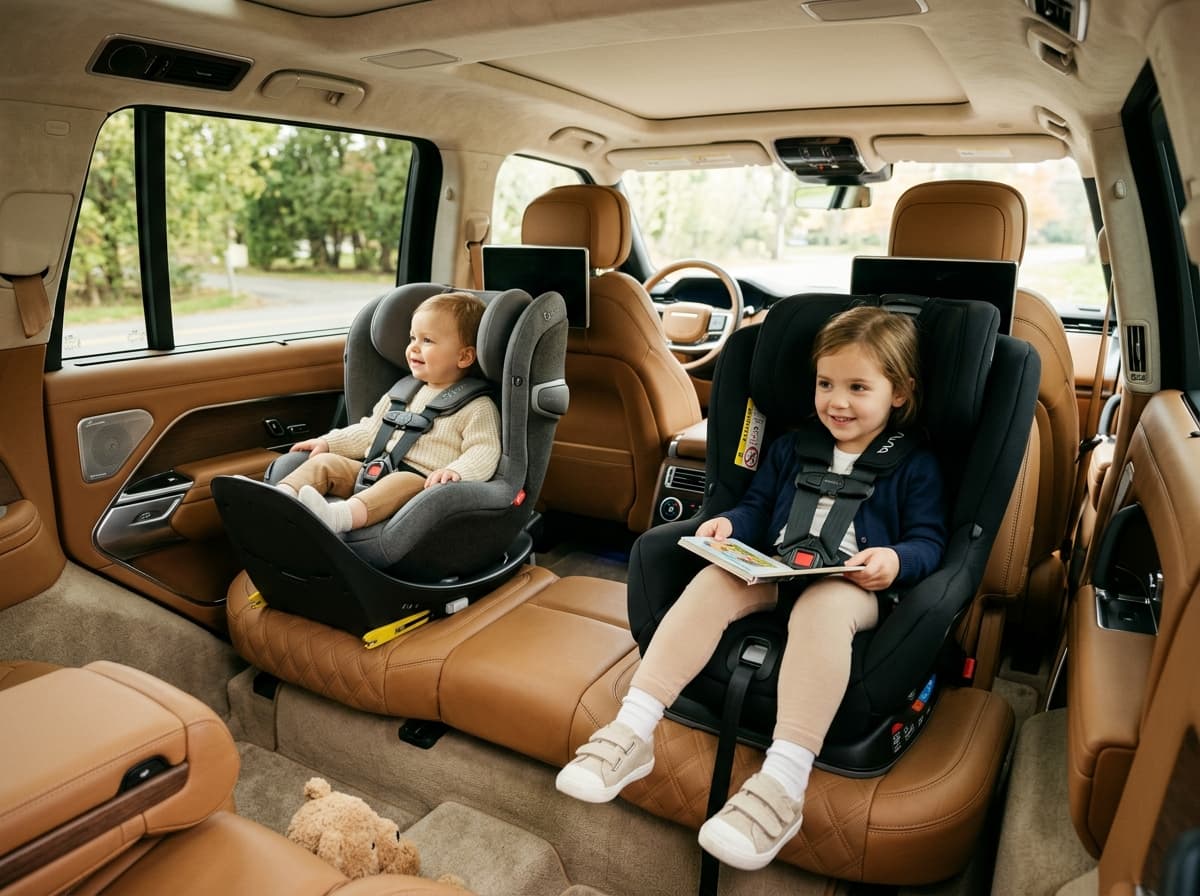 Child seats and family safety - Minibus Airport Transfers for Family Holidays