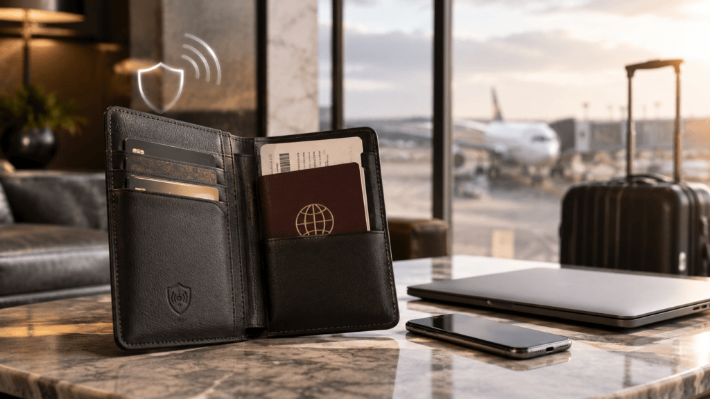 RFID-Blocking Wallet - Essential Business Travel Accessories